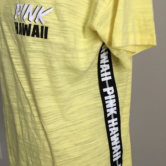 PINK Victoria’s Secret Hawaii V-Neck Short Sleeve Tee Top New With Tag - Picture 2 of 8